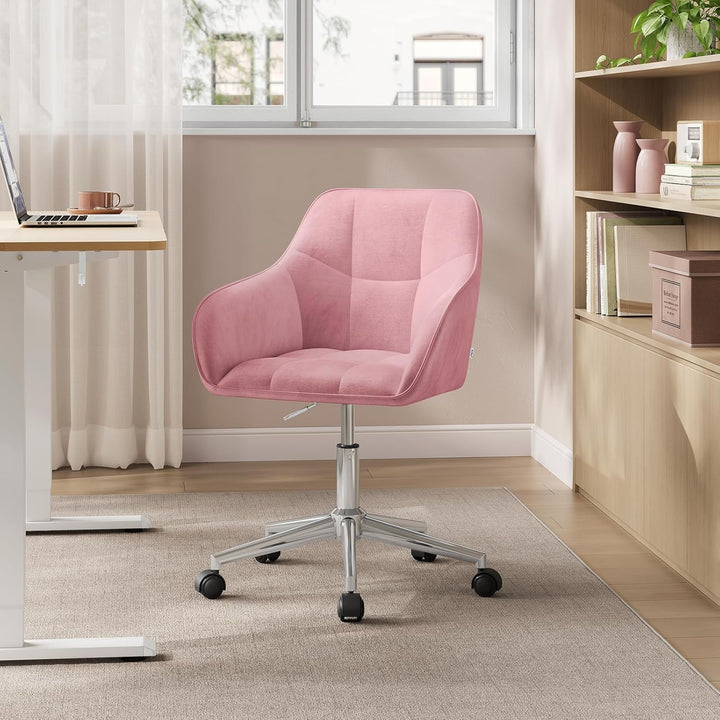WOLTU Homeoffice Stuhl, Schreibtischstuhl, Drehstuhl, Schminkstuhl, höhenverstellbar, bis 150 kg bel