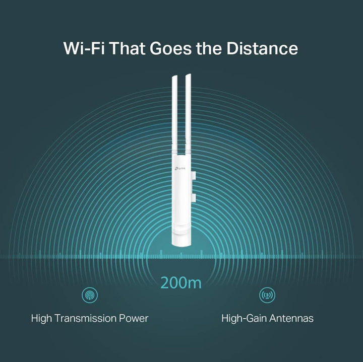TP-Link EAP110-Outdoor Outdoor WLAN Access Point (300Mbit/s 2,4GHz, Omada SDN, unterstützen nur pass
