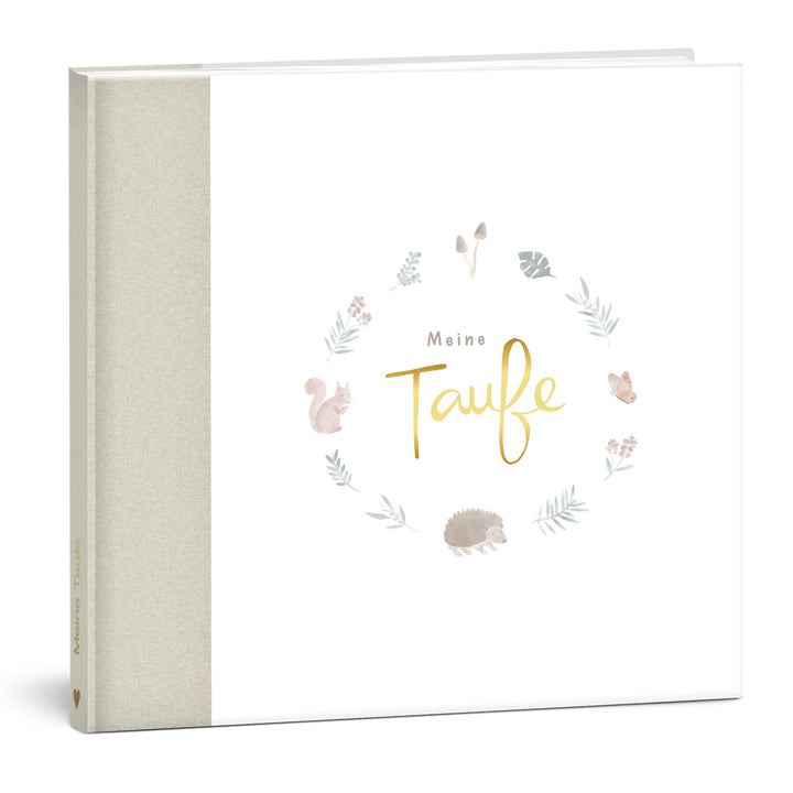 mintkind® Gästebuch Meine Taufe Wald I für Junge & Mädchen | Taufbuch, Taufgeschenk, Taufalbum, Erin