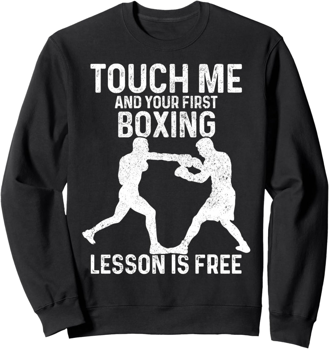 Boxen Spruch Lustig Kampfsport Boxer Sweatshirt