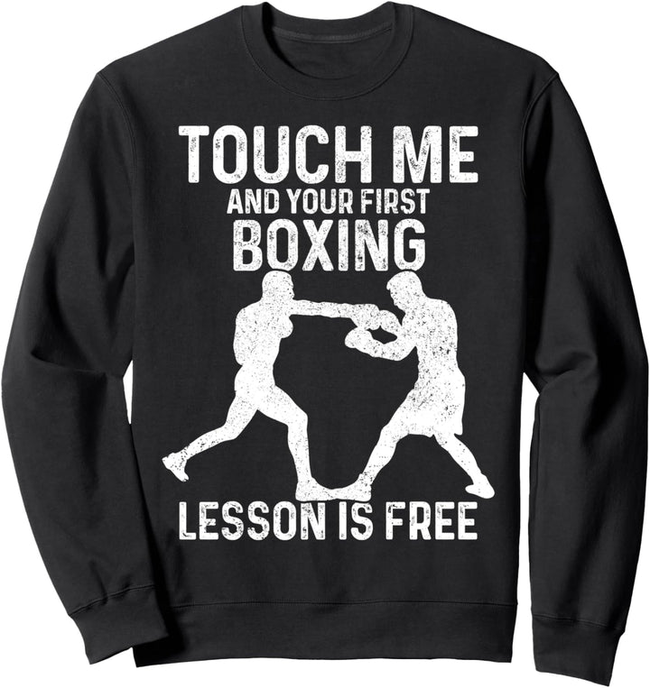 Boxen Spruch Lustig Kampfsport Boxer Sweatshirt