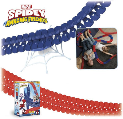 Smoby Toys - Spidey FleXtreme Schienen-Erweiterungsset (72 Schienen-Teile für 1,72 Meter & 2 Spinnen