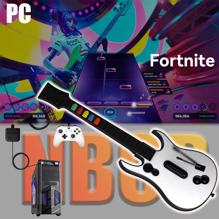 NBCP Wireless Rock Band Controller für XBOX-one/Xbox Series X/PC, kabellose Gitarre für Rock Band, F