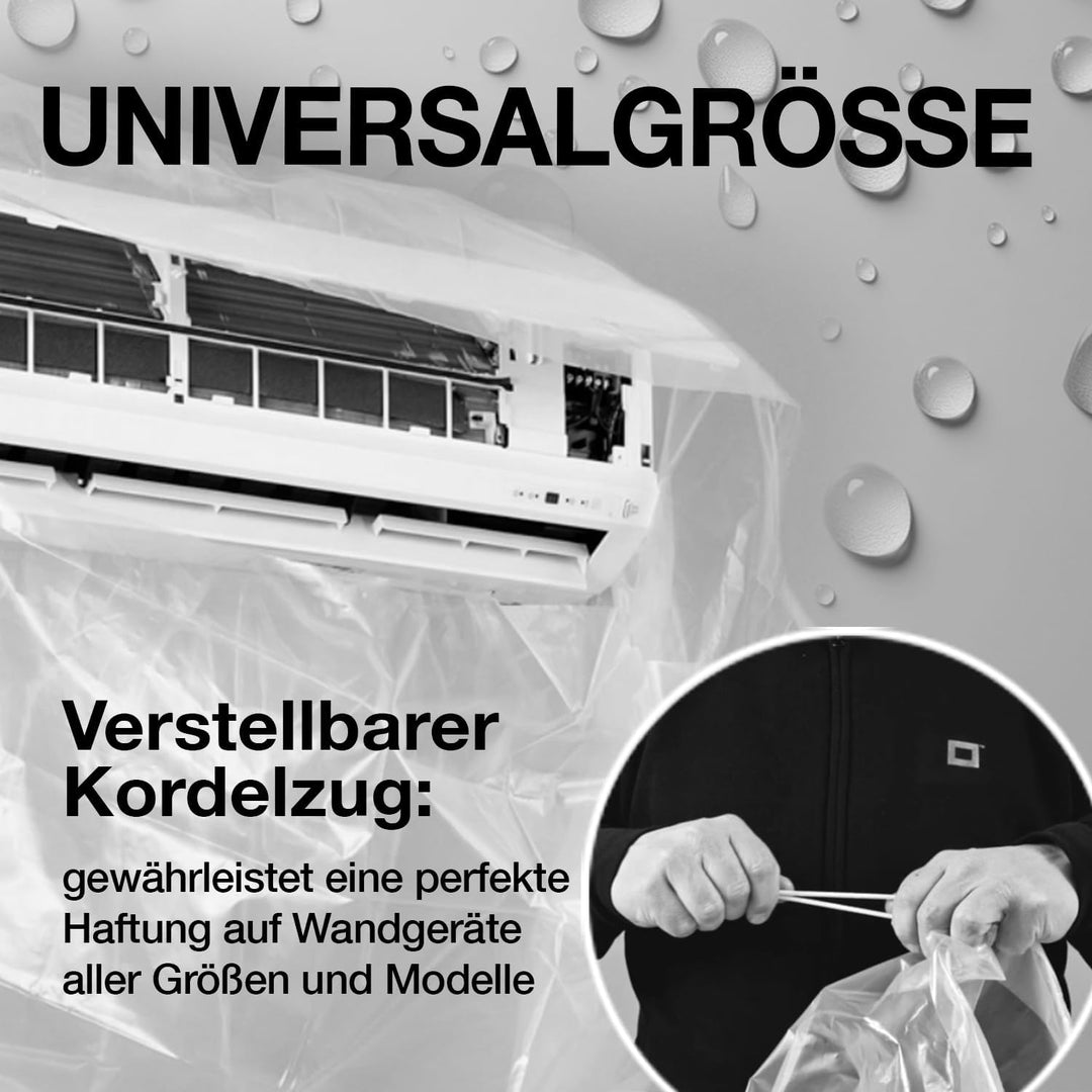 ERRECOM Kit zur Reinigung der Klimaanlage, enthält 1-L Clima-Net Reiniger für Klimaanlagen, Filter,
