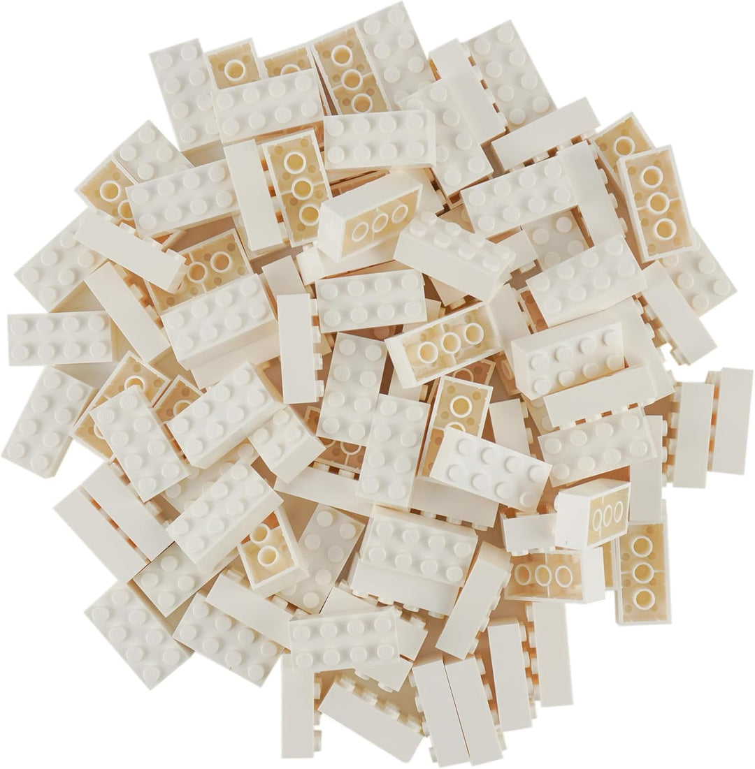 Lego® Classic Steine Weiss - 100 Stück 2x4 Bausteine - Lego® Classic Basic - Modellnummer 3001 - Ide