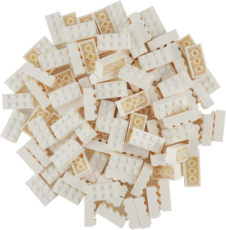 Lego® Classic Steine Weiss - 100 Stück 2x4 Bausteine - Lego® Classic Basic - Modellnummer 3001 - Ide