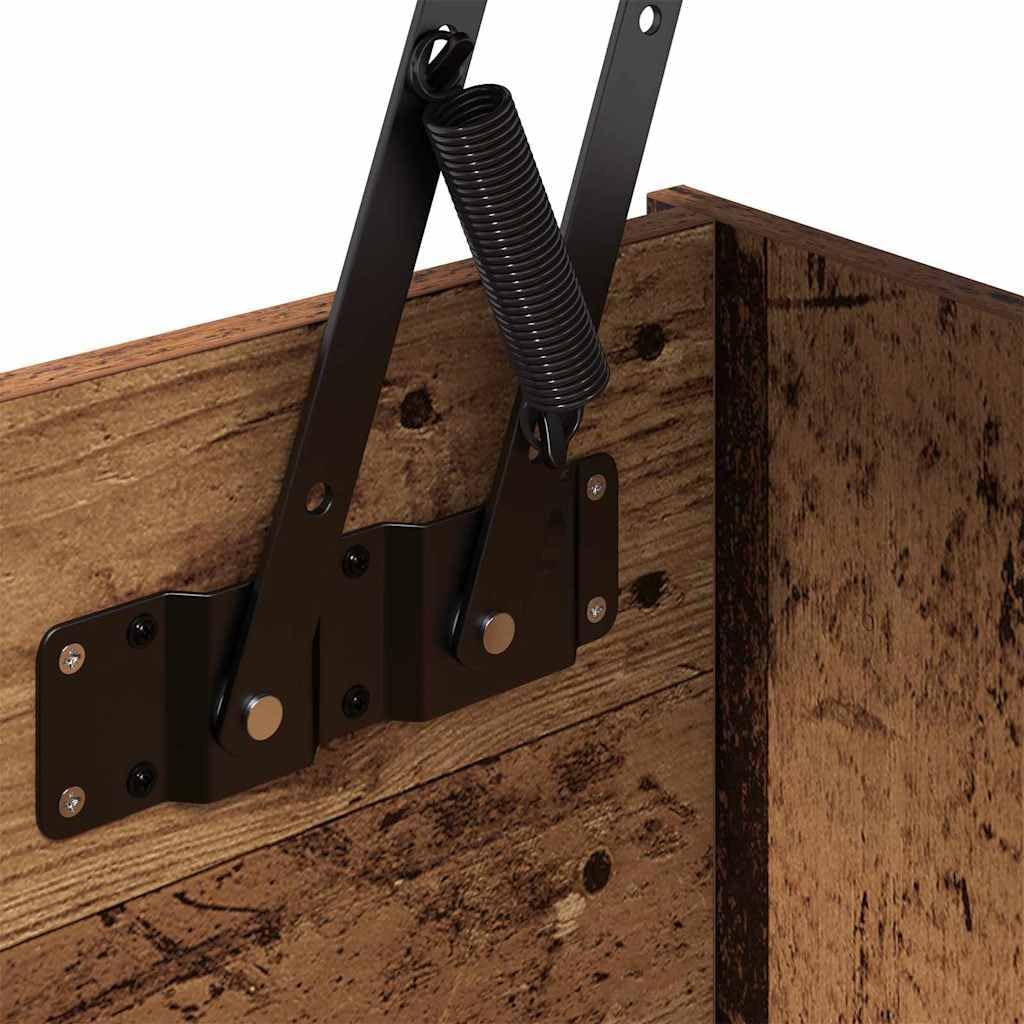 vidaXL Couchtisch Altholz 80 x 50,5 x 42,5 cm Holzwerkstoff, Eleganter Wohnzimmertisch, rechteckiges