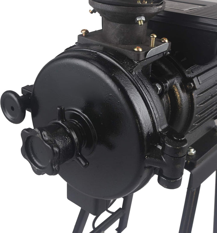 2200W getreidemühle elektrisch, Mühle Maschine+Trichter, Schrotmühle Elektrisch, Weisse Jade mattier