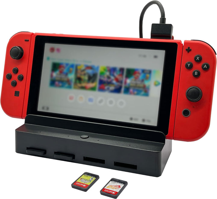 Game Card Reader für Switch/Switch OLED TV Ladestation DOBEWINGDELOU Zubehör Game Card Holder Quick