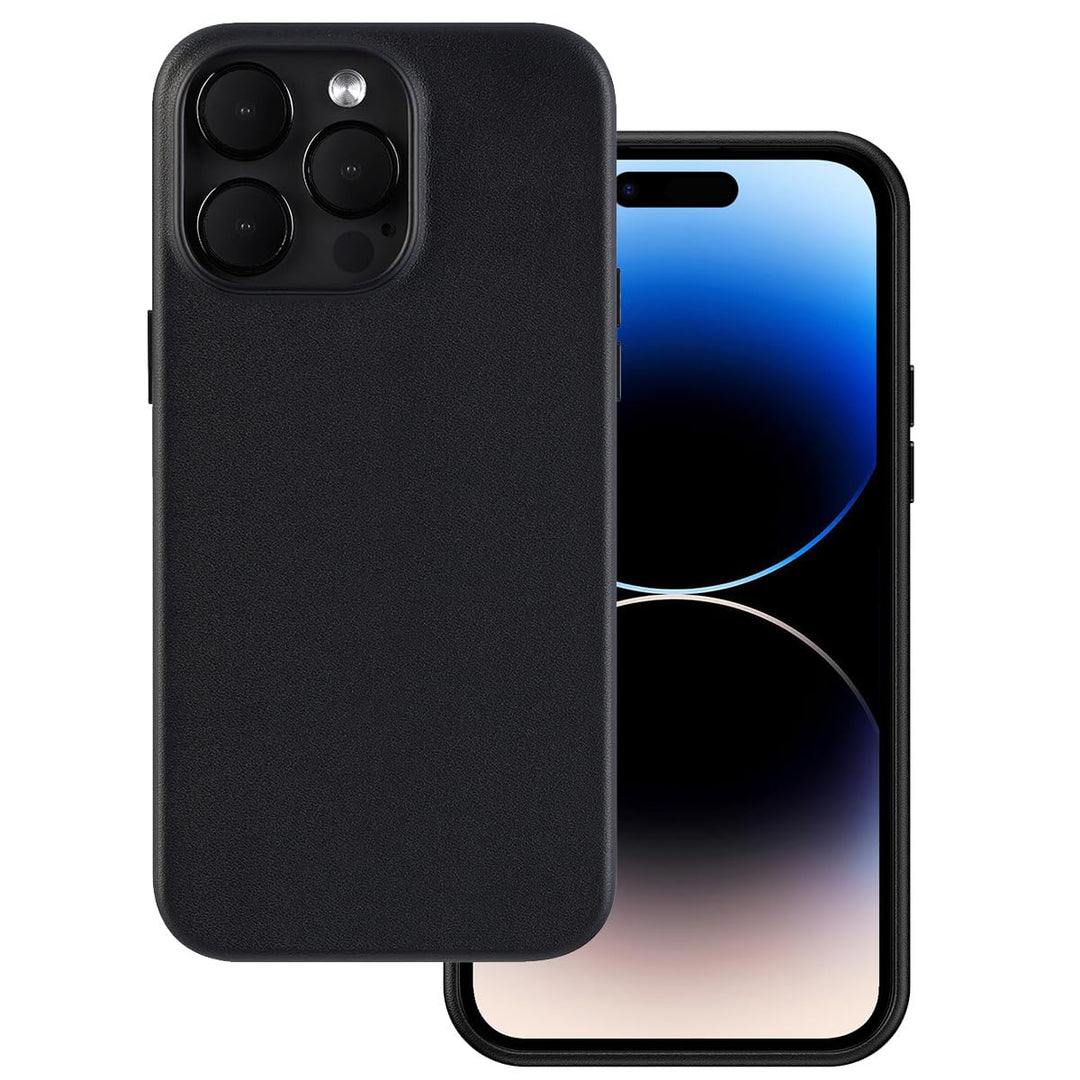 Docco Jette entworfen für iPhone 14 Pro Max Lederhülle, Handgefertigte Echtlederhülle für iPhone 14