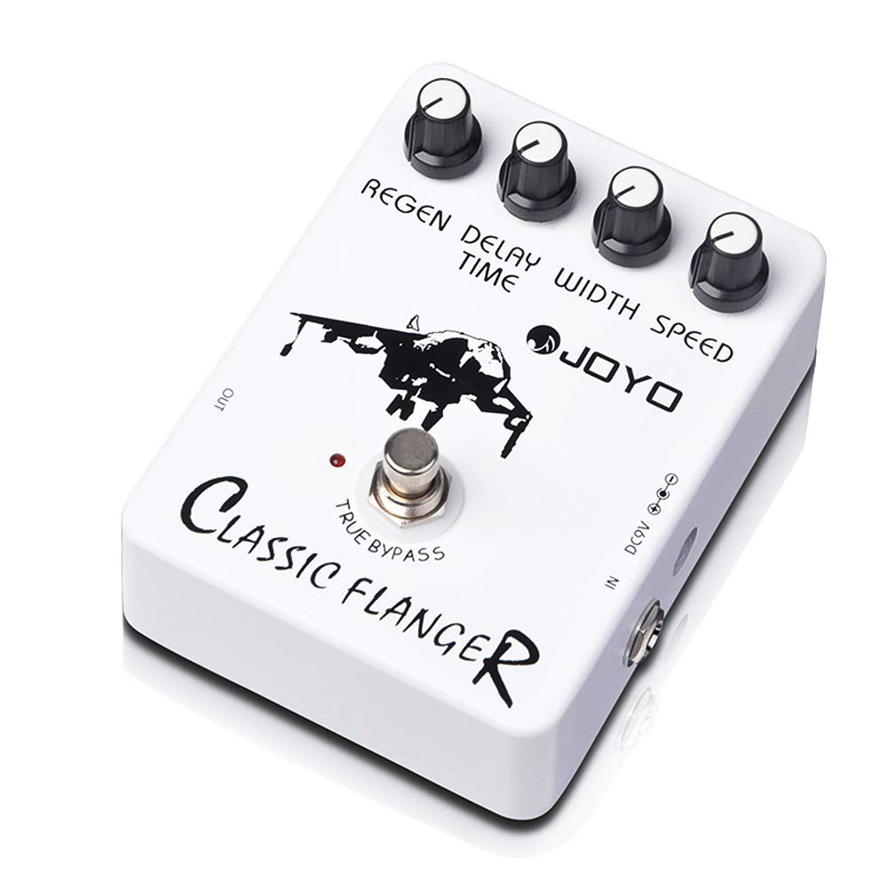 JOYO Flanger-Effektpedal Erzielen Sie metallische Flanger-Sounds und schnelles, zitterndes Vibrato f