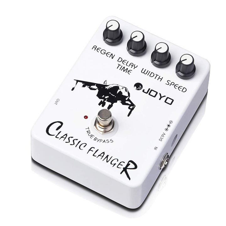 JOYO Flanger-Effektpedal Erzielen Sie metallische Flanger-Sounds und schnelles, zitterndes Vibrato f