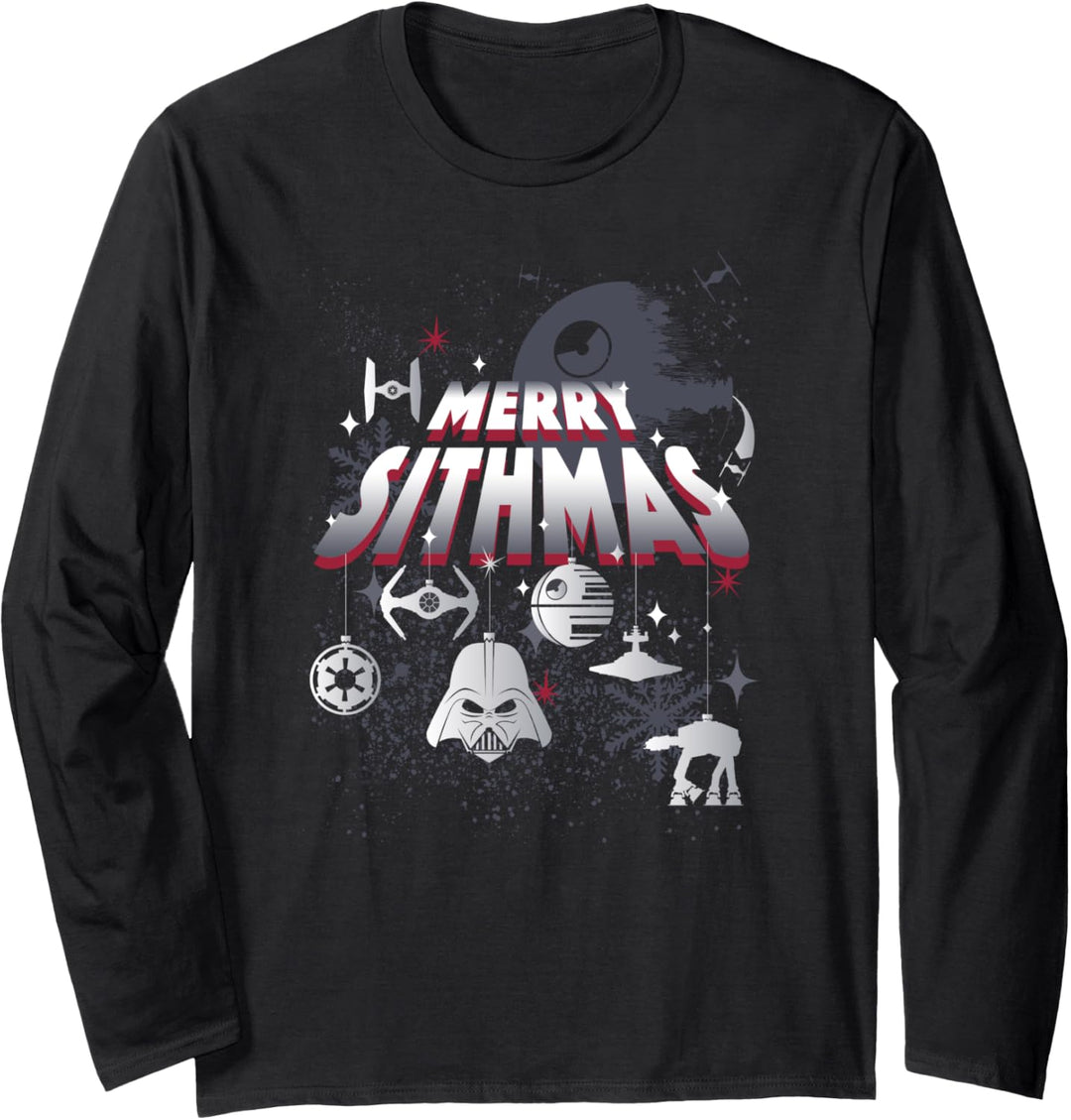 Star Wars Christmas Merry Sithmas Langarmshirt