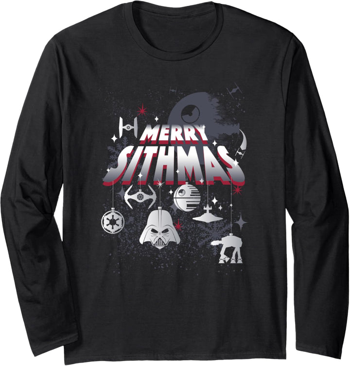 Star Wars Christmas Merry Sithmas Langarmshirt