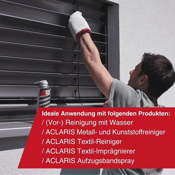 warema Reinigungshandschuh | zur Reinigung von Jalousien, Lamellen und Raffstoren | hochwertiger Put
