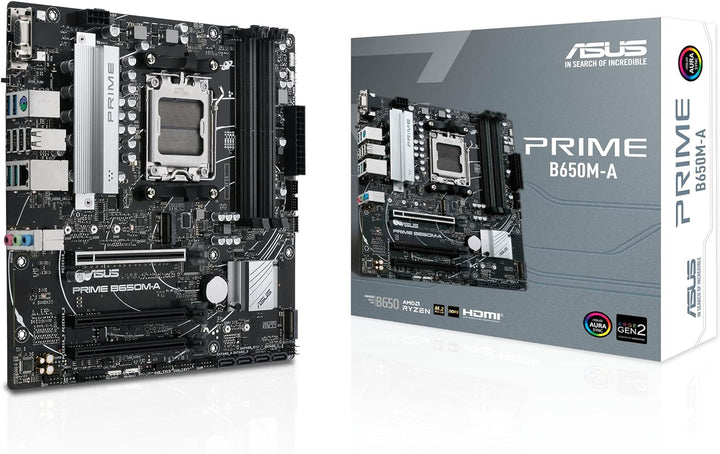 ASUS Prime B650M-A Gaming Mainboard Sockel AMD AM5 (Ryzen 7000, micro-ATX, DDR5 Speicher, PCIe 5.0,