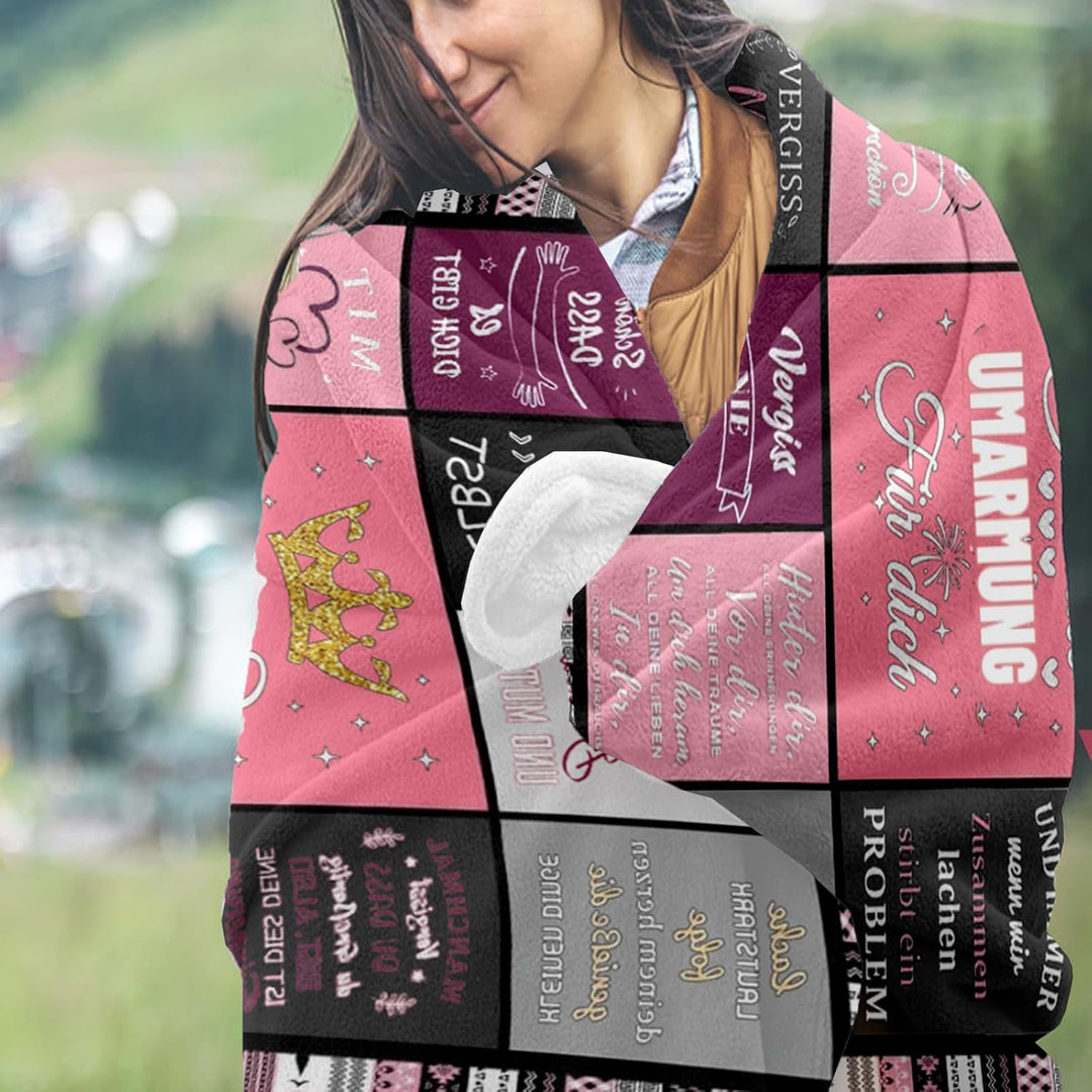 Beste Freundin Geschenke,Inspirierend Umarmung Decke Geschenk für FreundinGeburtstag,Beste Freundin