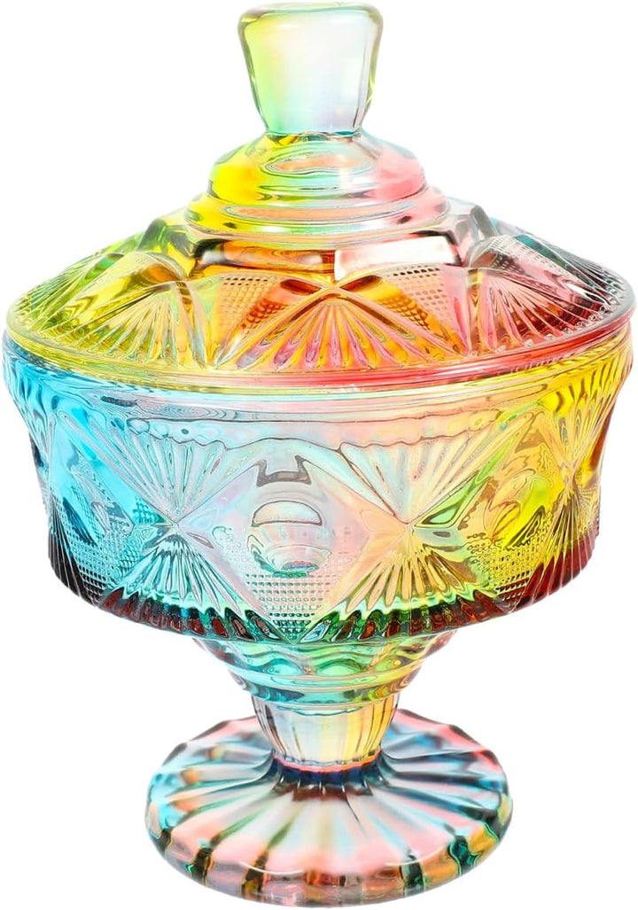 Cabilock Geprägtes Glasgefäss Müslidose Aromadose Süssigkeitenhalter Aus Glas Süssigkeitenglas Bonbo