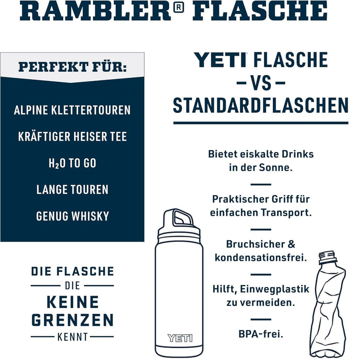YETI Rambler C Flasche Mit Chug-Verschluss, Ridgeline, 64 oz (1,9 L), Ridgeline