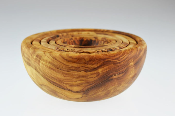 Olive Holz Nistkasten Schalen-Set, 6 Stück, Korn/Natur