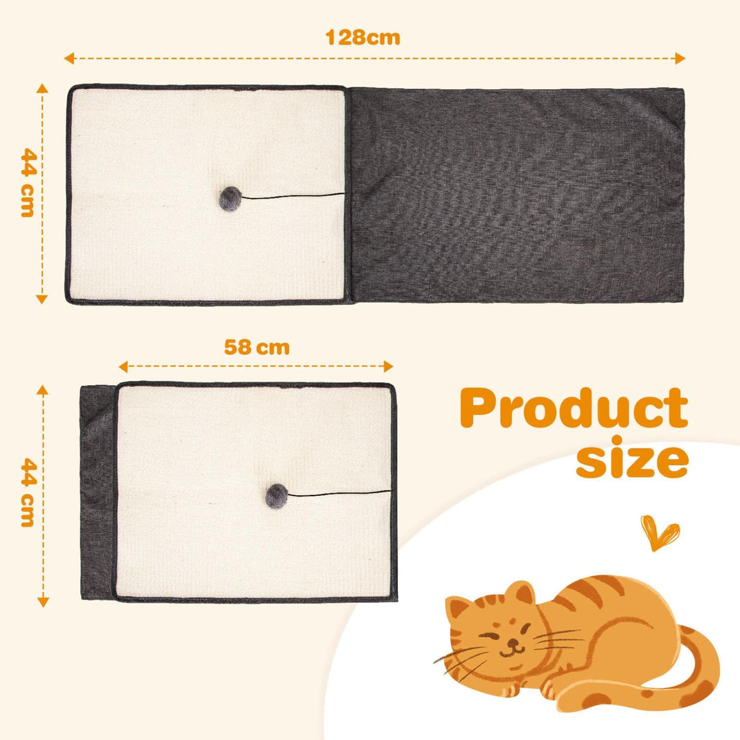 Nobleza Katzen Kratzmatte Kratzschutz Sofa, Sisal Kratzteppich für Katze, Sessel Couch Katzenkratzma
