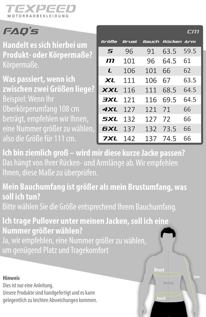 Texpeed Motorrad lederjacke herren mit protektoren - Braun Winter/Sommer Gesteppt echtleder Bikerjac