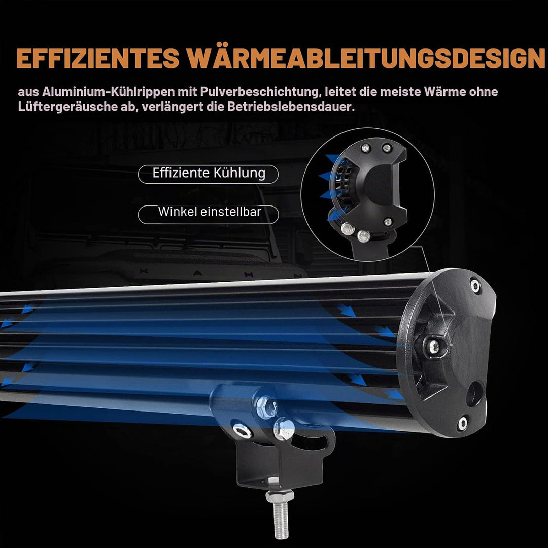 SKYWORLD led zusatzscheinwerfer bar, Zweireihiges wasserdicht 44 Zoll Scheinwerfer Flutlicht Combo o