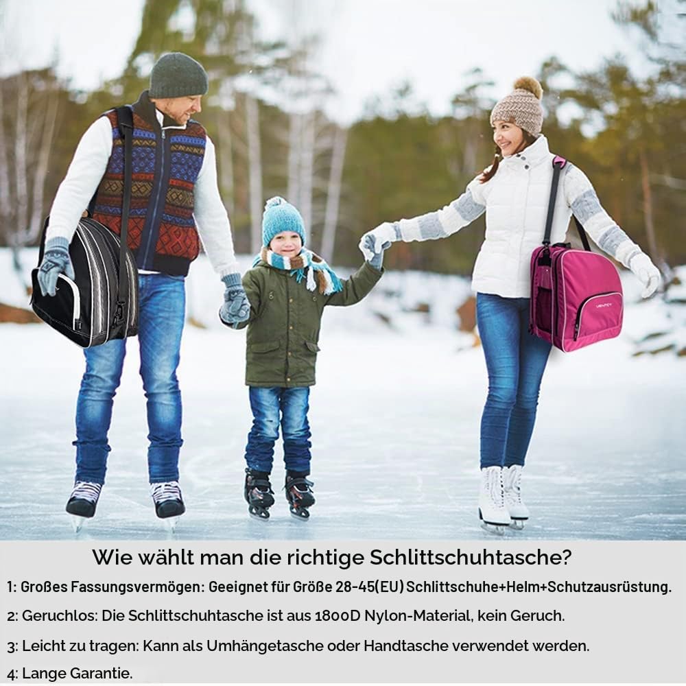VENTCY Inliner Tasche, Skischuhtasche Kinder, Rollschuhe Tasche, Tasche für Inliner, Eislauf Inliner