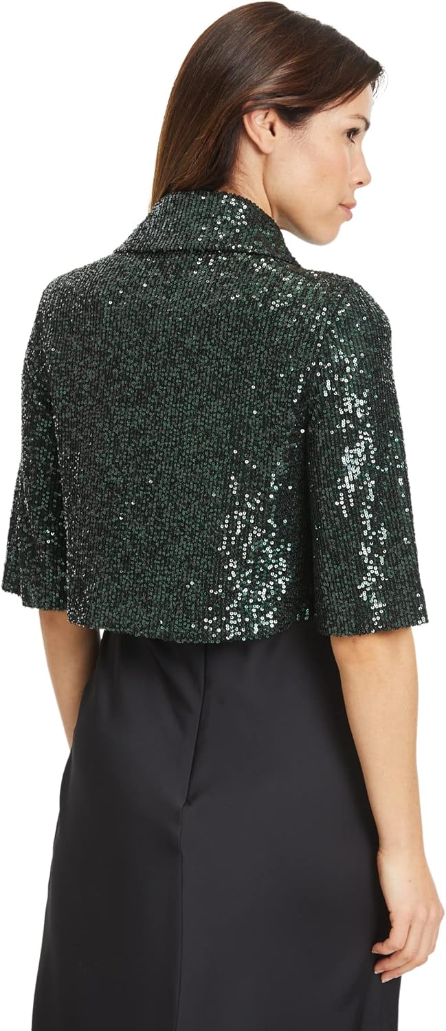 Vera Mont Damen Blazer 50 Dunkelgrün/Schwarz., 50 Dunkelgrün/Schwarz.
