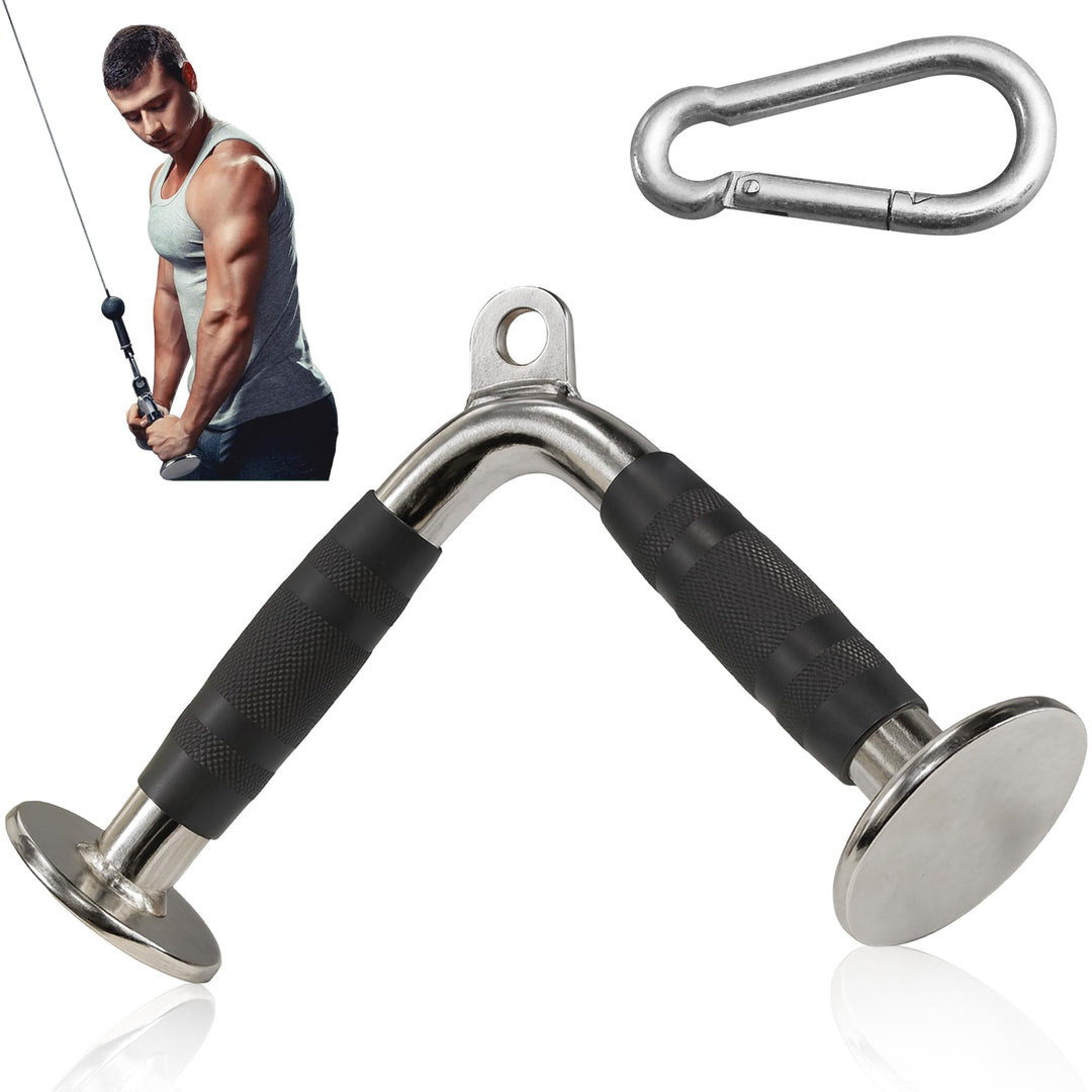 MuscleForge® Aufsatz für Latzug, Seilzug, Griff mit Drehbarem für Kabelmaschine, Kabelzug Griff für