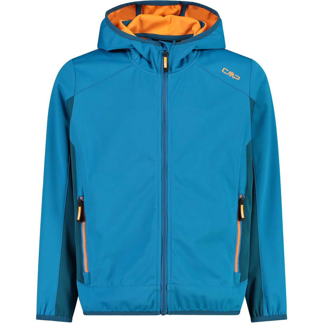 CMP Softshell Jungen Kapuzen Jacke 116 Tiefer Riffsee, 116 Tiefer Riffsee