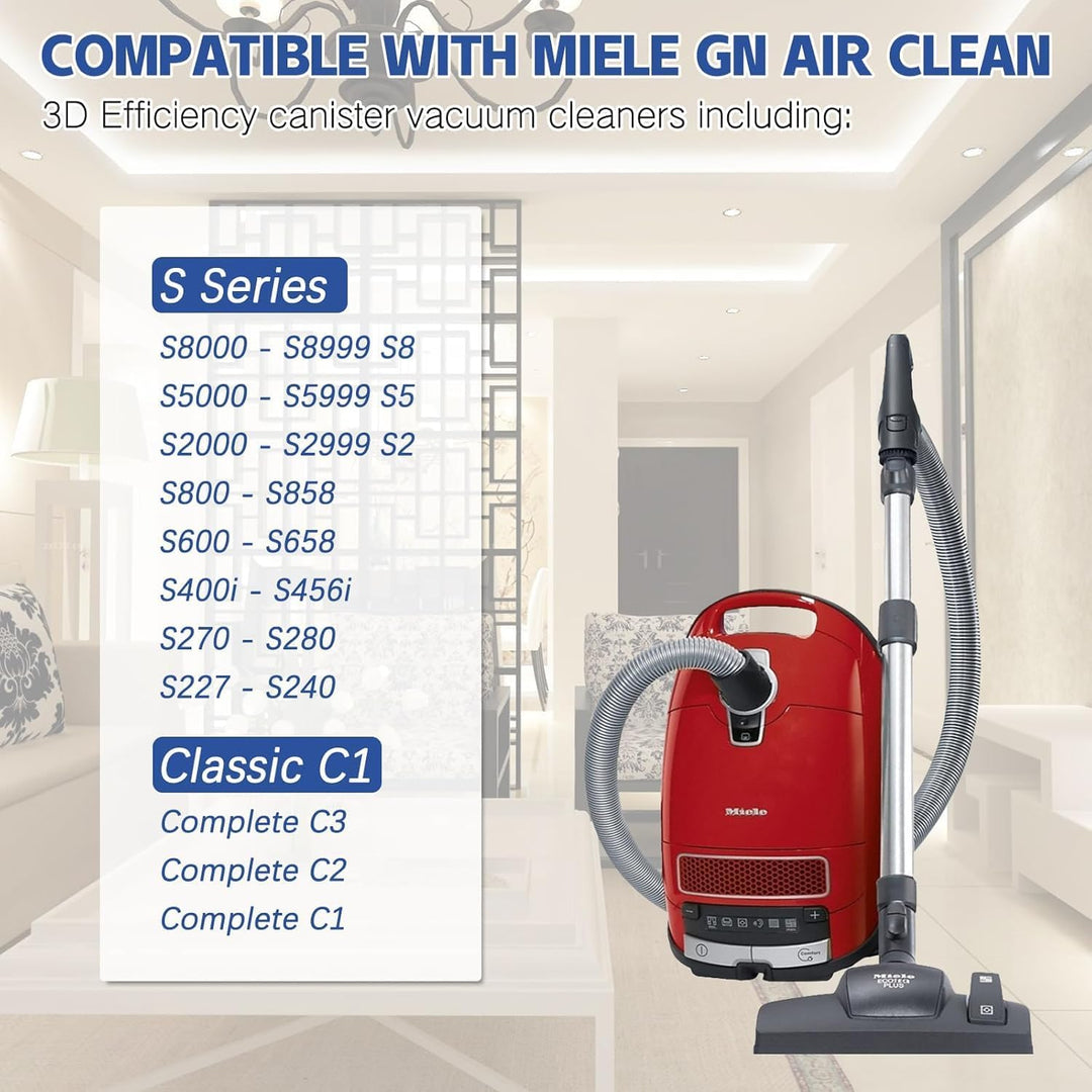 10 Stück Staubsaugerbeutel Pure GN für Miele Hyclean 3D GN Staubbeutel Classic C1 Complete C2 C3, S2