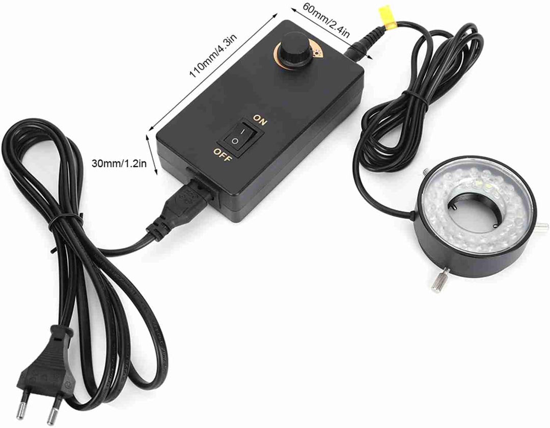 LED-Ringlicht für Mikroskope LED-Helligkeit Einstellbare Lichtquelle Ringlicht für optische Instrume