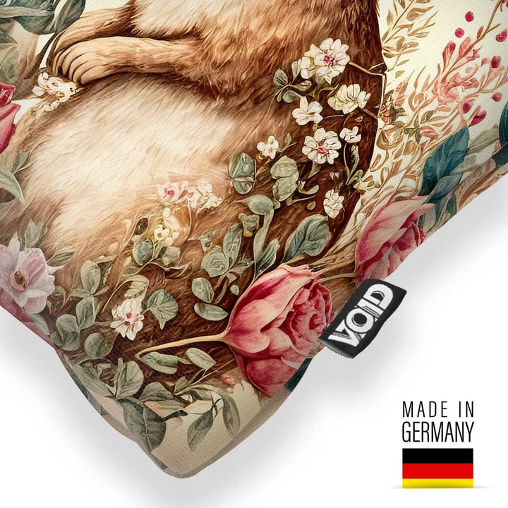 VOID Hasen Pärchen Herz 50x50 Kissenhülle Polyester Zierkissen Couchkissen Ostern Osterdeko Deko 60