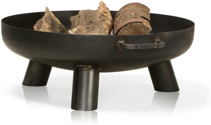DECORAS Stahl-Feuerschale (Durchmesser: 55 cm/Höhe: 22 cm) - Feuerstelle - Feuerkorb Made in Germany