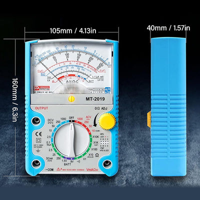 Analoges Multimeter, Voltmeter, Amperemeter, Zeiger-Multimeter-Tester, Analoges Voltmeter, Spannungs