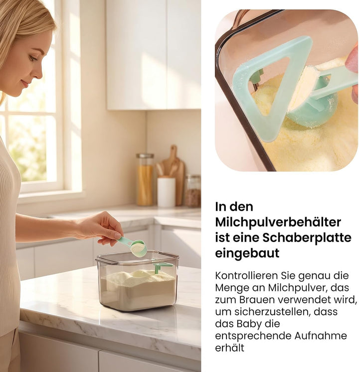 1000ml Kaffeedose, Kunststoff-Lebensmittel Aufbewahrungsbehälter mit luftdichtem Deckel, robuste Küc