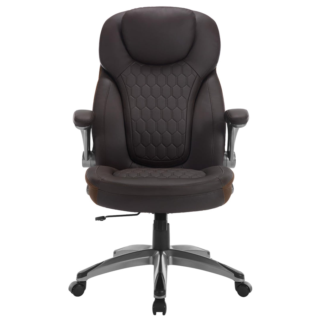 WOLTU Bürostuhl 200kg Belastbarkeit, Schreibtischstuhl ergonomisch, Chefsessel mit Kopfstütze Armleh