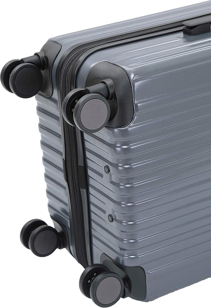 Münicase M816 TSA-Schloss, Teleskopgriff, Reisekoffer mit 4 Rollen, Hartschale, Kabinentrolley 55cm,