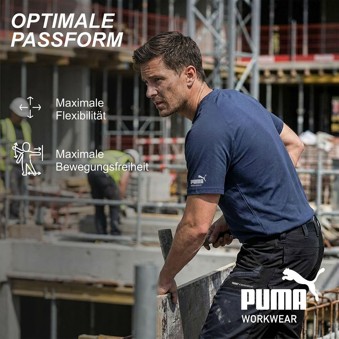 PUMA Workwear Herren Shirt aus 100% Baumwolle - Strapazierfähiges und atmungsaktives Gewebe - Bequem