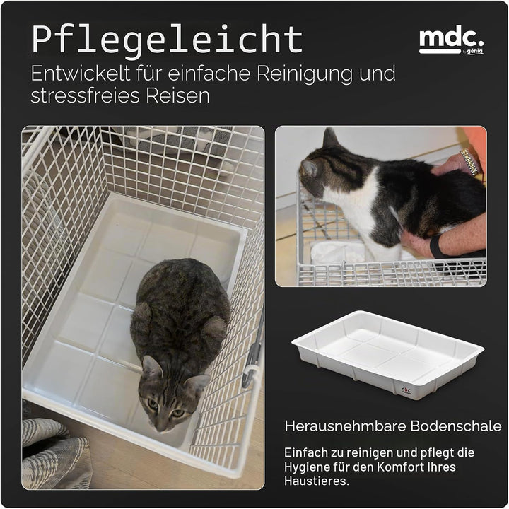 MDC P236-350 Cat Carrying Basket White Katzenkorbträger Weiss, Weiss