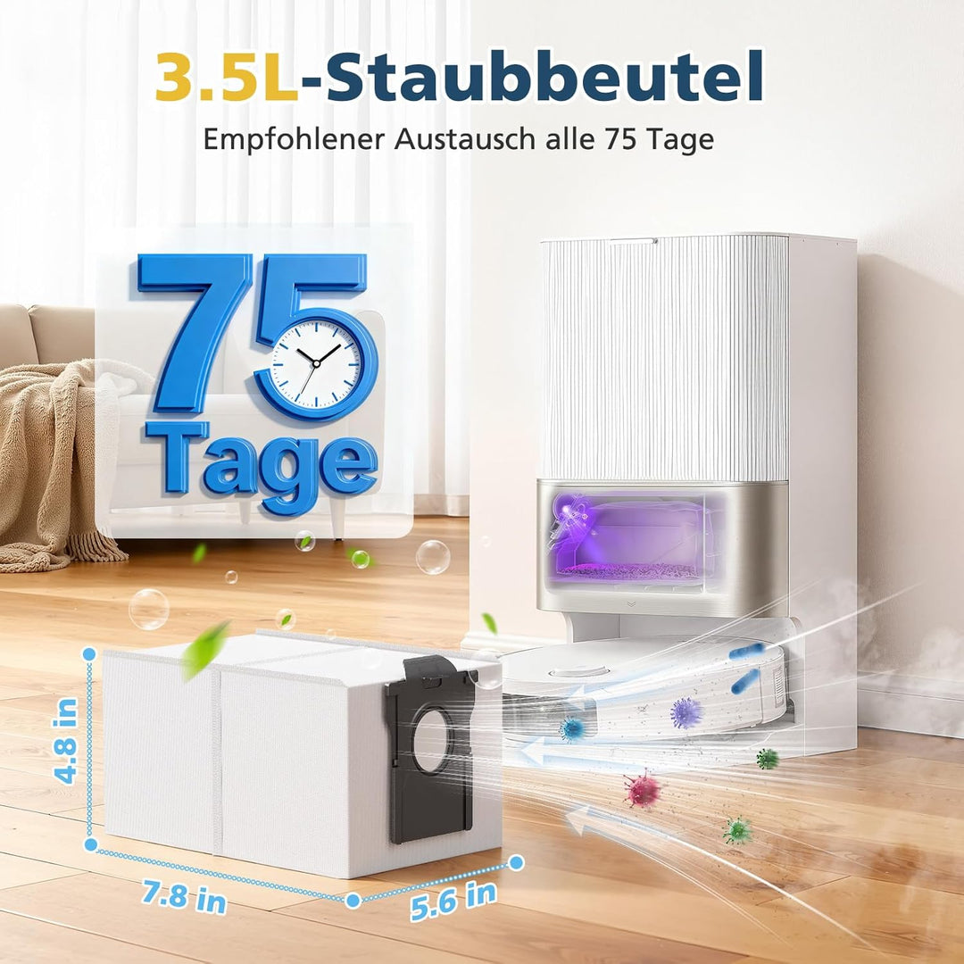 14 Stück Staubbeutel für Dreame L20/X30/X40/X50 Ultra Complete, L10s/L10/L40s/L10s Pro/L40/L50/Aqua1