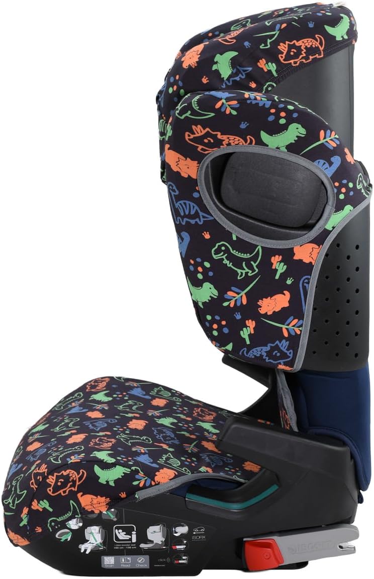 JYOKO KIDS Schutzhülle kompatibel mit Romer Kidfix (Romer Kidfix M I-SIZE, Happy Dino)