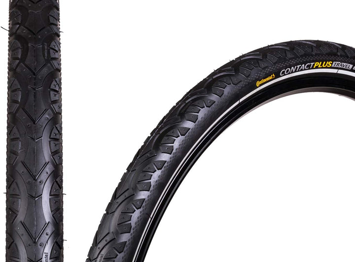 Continental Contact Plus Travel Fahrradreifen 28" | 700 X 47C | 28 X 1.75 Schwarz, 28" | 700 X 47C |