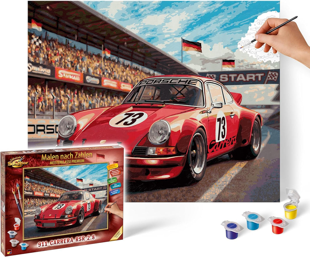 Schipper 609130929 Malen nach Zahlen – Porsche 911 Carrera RSR 2.8 - Bilder malen für Erwachsene, in