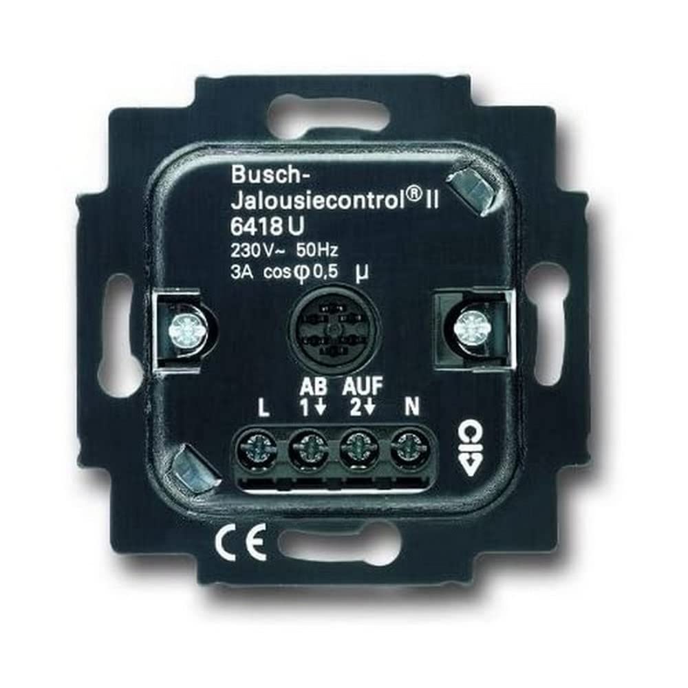 Busch-Jaeger 6418U Jalousie-Basis-Einsatz 6418 U Single, Single