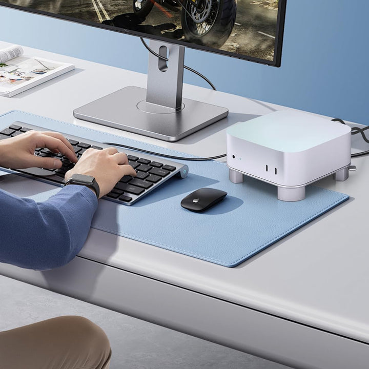 Aluminium Ständer für Mac mini M4/M4 Pro, Praktisch Gestalteter Schaltmechanismus, Belüftung Wärmeab