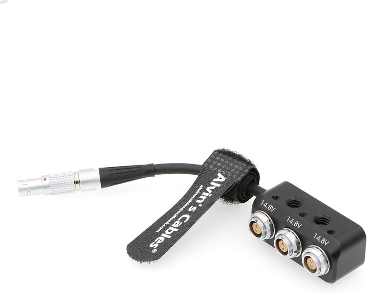 Alvin's Cables 1 bis 3 Mini Power Splitter Box Kabel 2 Pin Stecker zu 3 2 Pin Buchse Box für ARRI RE