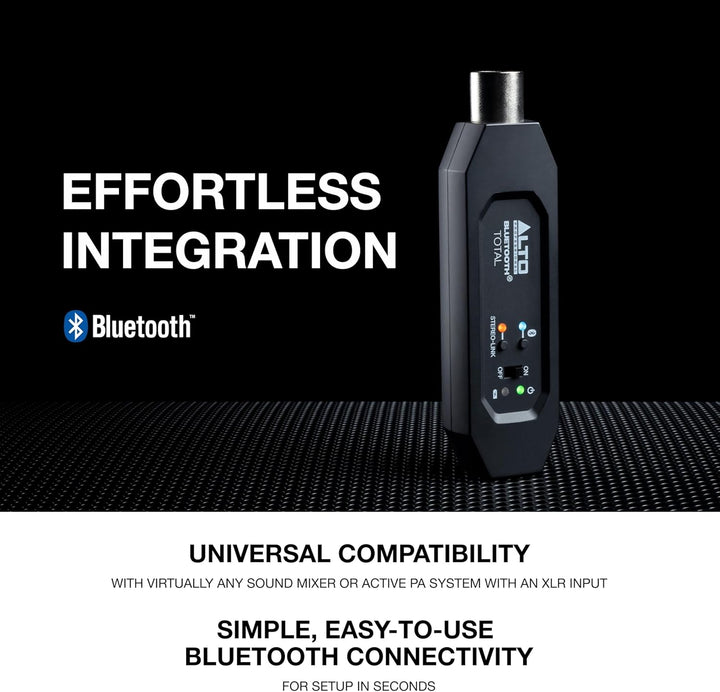 Alto Professional Bluetooth Total 2 - Wiederaufladbarer Bluetooth-Empfänger mit XLR-Verbindung für M