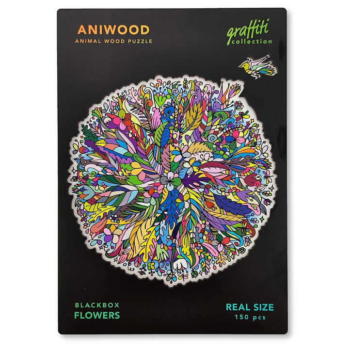 ANIWOOD Holzpuzzle Erwachsene Tieren. Gestanzter Deckel, Lebensgrosse Puzzle-Box. 3 Schwierigkeitsmo